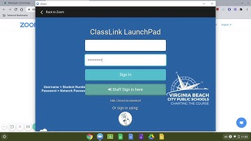 Signing into Zoom with SSO