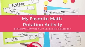 My Favorite Math Rotation Activity for Guided Math Rotations