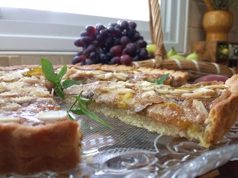Видео рецепт Пирог с инжиром и миндалем