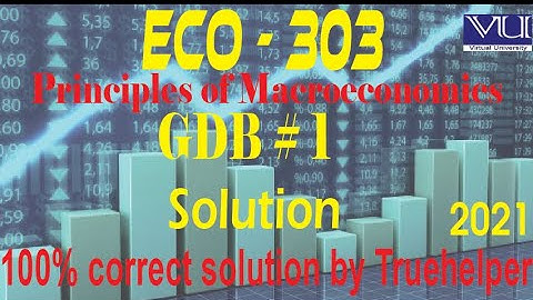 ECO 303 || Principles of Macroeconomics || GDB 1 Solution 2021 || Virtual University