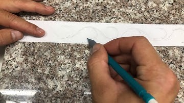 Sketching the start of a custom tooled belt pattern