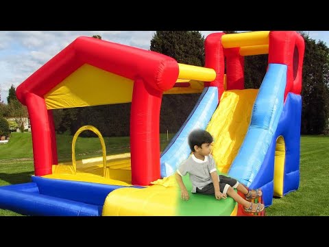 Kids Bouncy Castle with Slide at Dubai Creek Park – Lakshith Reddy Kothakapu