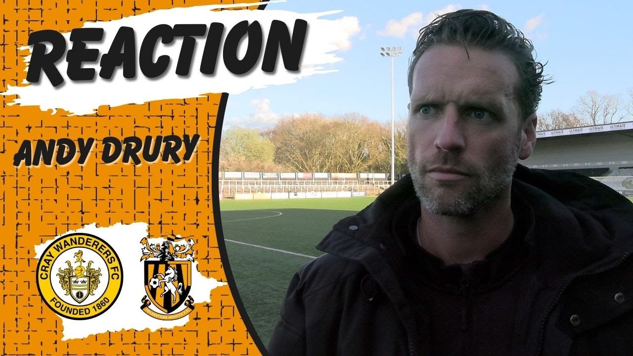 Reaction | Andy Drury | Cray Wanderers 0-1 Folkestone Invicta