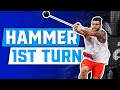 Olympic hammer throw tips  how to start the first turn