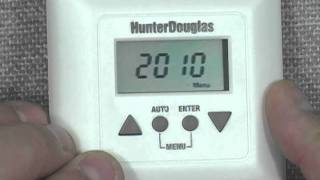 Hunter Douglas Platinum LCD Timer Date &amp; Time