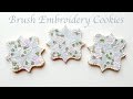 Brush Embroidery Cookies - Collab With Follow That Way!