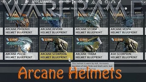 Warframe - Remember Arcane Helmets?