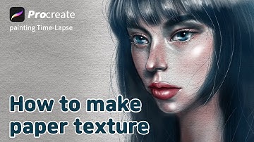 프로크리에이트 종이질감 만들기 ㅣ How to make paper texture in procreate