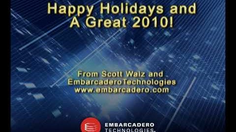 Happy Holidays from Scott Walz & Embarcadero