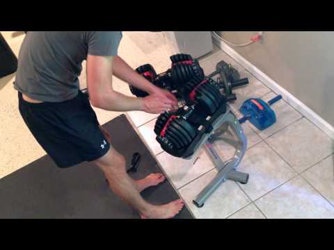 BowFlex SelectTech 552 Dumbell and Stand Review and unboxing