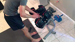 BowFlex SelectTech 552 Dumbell and Stand Review and unboxing