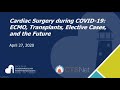 Cardiac Surgery During COVID-19: ECMO, Transplants, Elective Cases, and the Future
