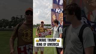 Nick Shirley alleges: MAGA wants Trump to be KING? 👀