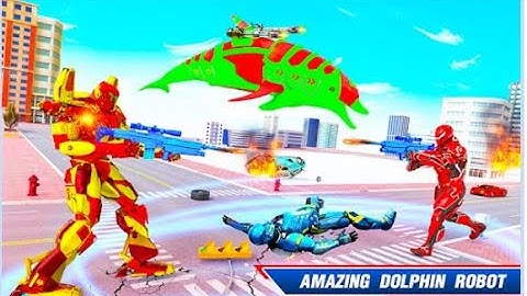 Dolphin Robot Transform Car -Android  Gameplay