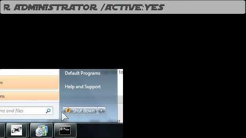 Hidden administrator Account for VIsta and Windows 7