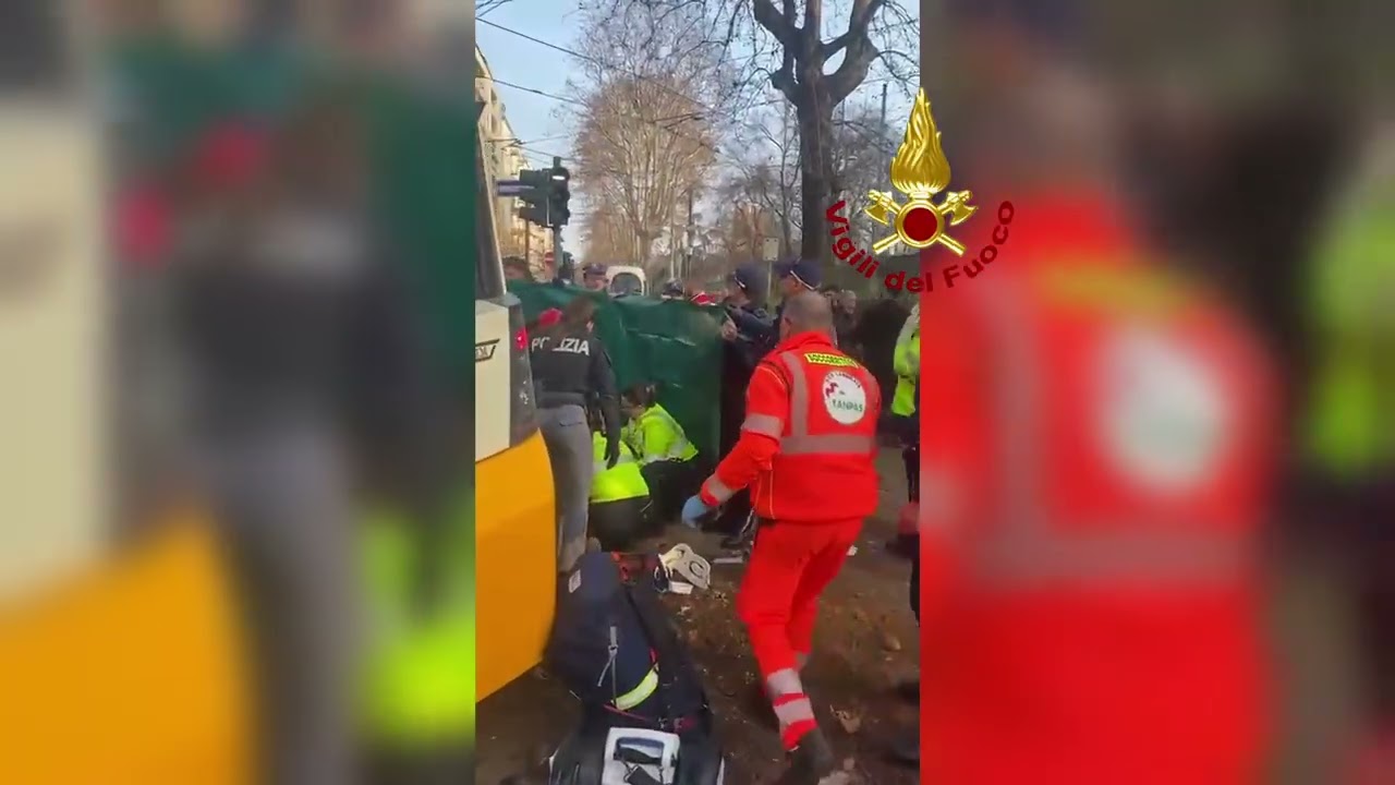 MILANO - DERAGLIA TRAM, 2 VITTIME E DECINE DI FERITI: 25 VIGILI DEL FUOCO IMPEGNATI NEI SOCCORSI