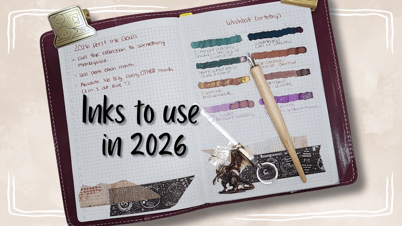 #ЧернилаДляПерьевыхРучек, которые я хочу использовать в 2026 году