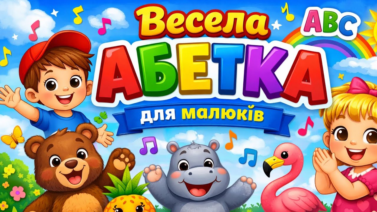 🎵 Весела Абетка для Малюків | Українська  Пісенька для Дітей 🌈