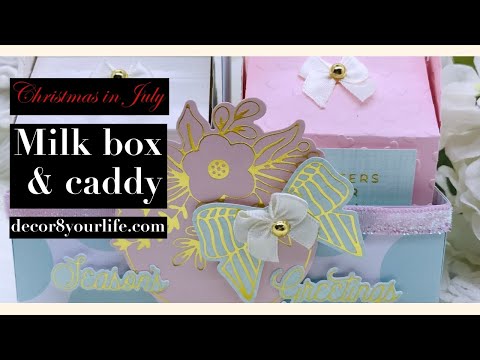 Milk Carton and Caddy Tutorial with Tips on How to Get that Snug Fit | Foiling Tips & Encouragement