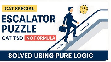 TSD Escalator Puzzle | Crack in Seconds with Logic | CAT, Bank & SSC Exam Hack #logicxonomy_hindi