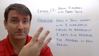 College Math Lesson 1.5 - Venn Diagrams with Three Sets