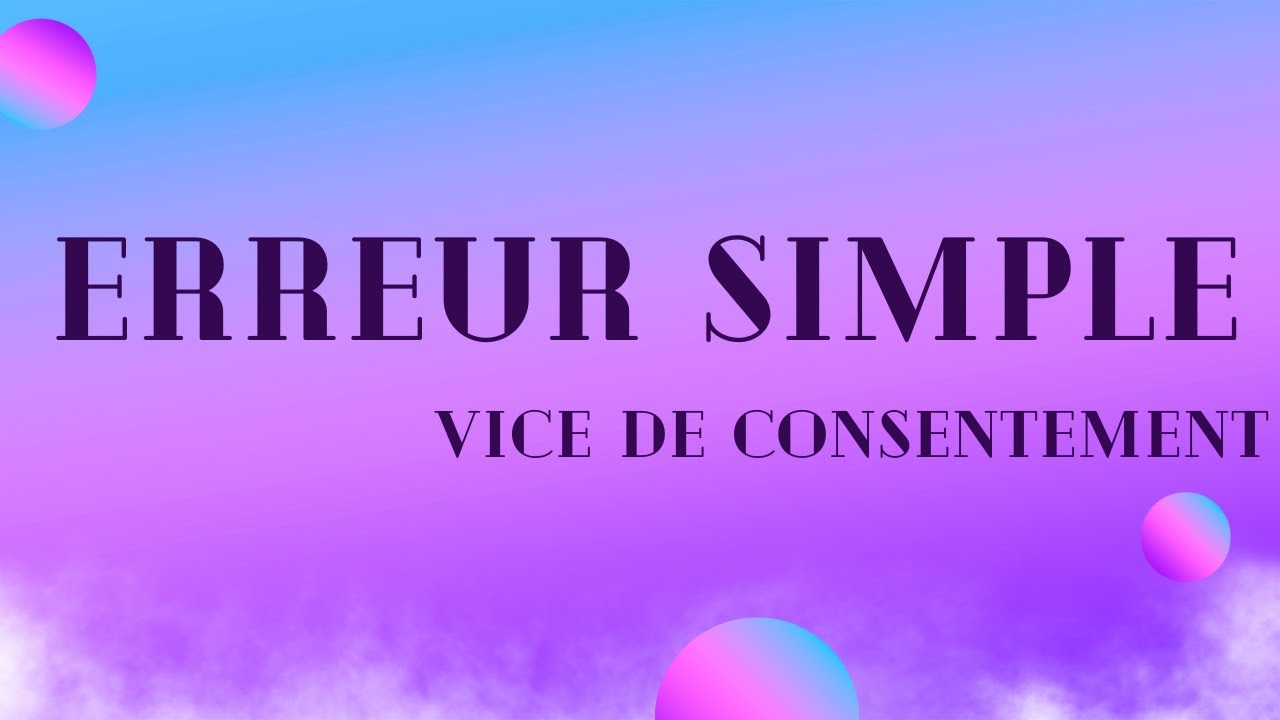 Erreur simple - YouTube