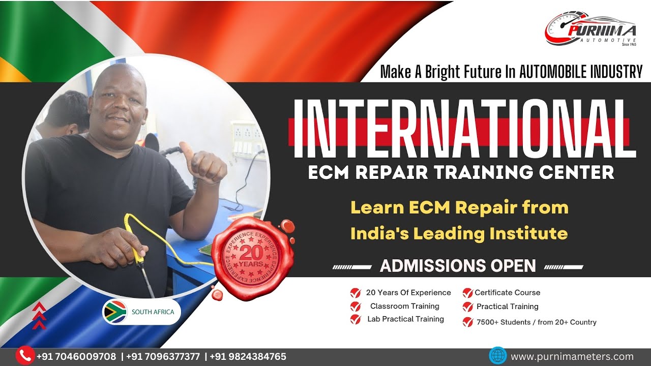 International ECM Repair Training Center Mr.Botlhale(South Africa) Completed ECM Repair