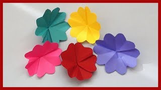 How To Make Simple Paper Flowers Easy Paper Crafts For Kids