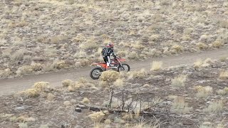 KTM 300 XC-W TPI, Dirt Bike Riding at China Hat, East Fort Rock