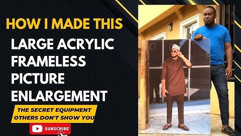 How To Make Acrylic Photos,how I made this frameless picture enlargement at home.