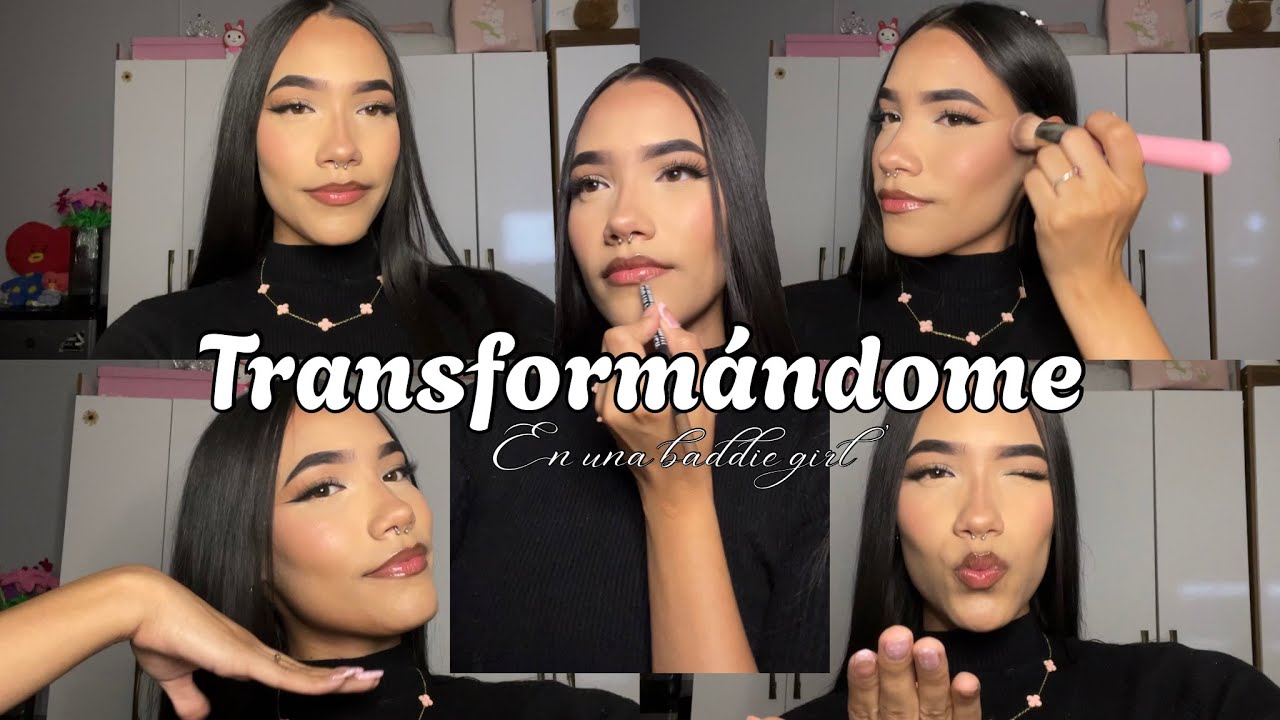 Transformándome en una baddie🫣 {paso a paso…}🖤✨💄