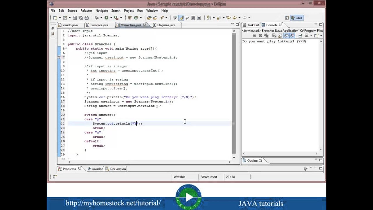 Java tutorial for beginners - Branches - YouTube