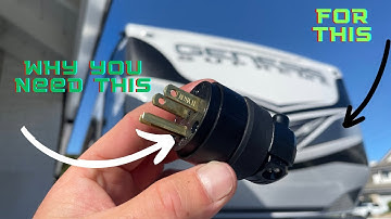 Neutral to ground bonding plug for RV auxiliary generator