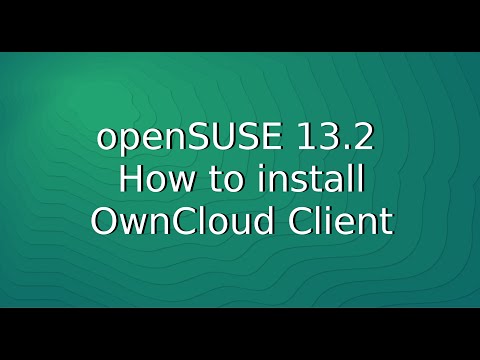 OpenSUSE 13.2 - How To Install OwnCloud Client