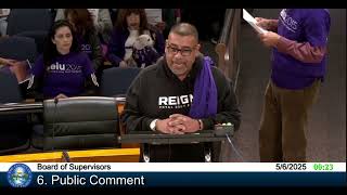 Santa Clara IHSS - Louis Urquizu Board of Supervisors Testimony - May 6, 2025