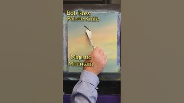 Bob Ross Mountains Paletmes 🏔 Majestic #bobross #shorts