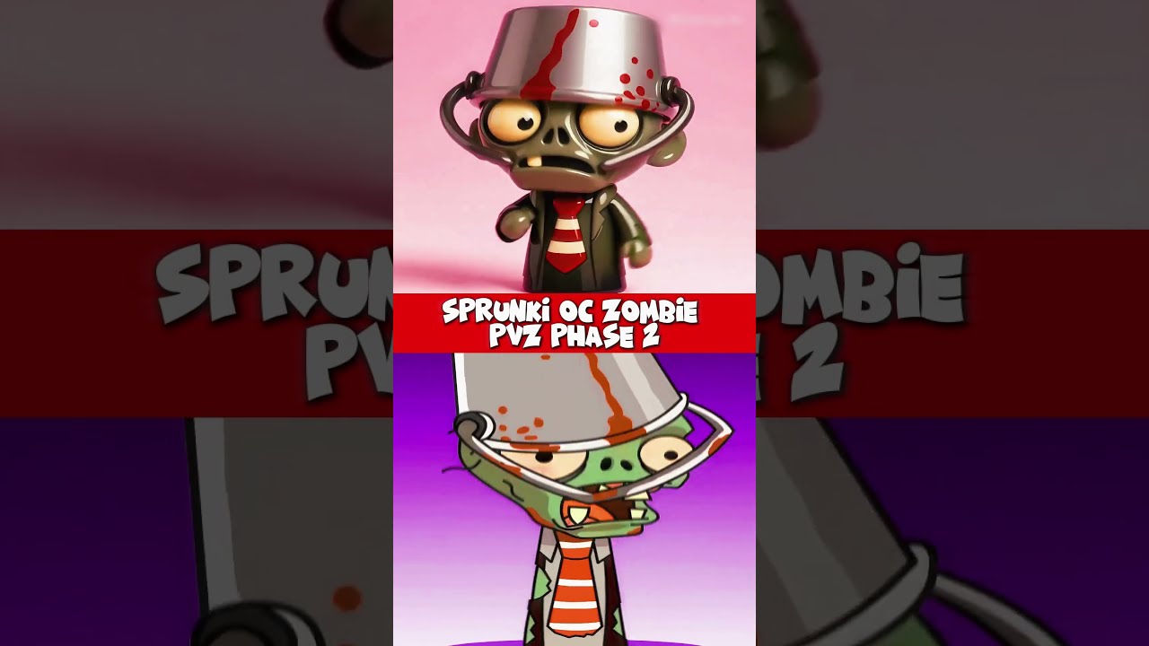  NEW Incredibox Sprunki OC Zombie PVZ Phase 2 But ACTION FIGURE Sprunk Shortssprunki
