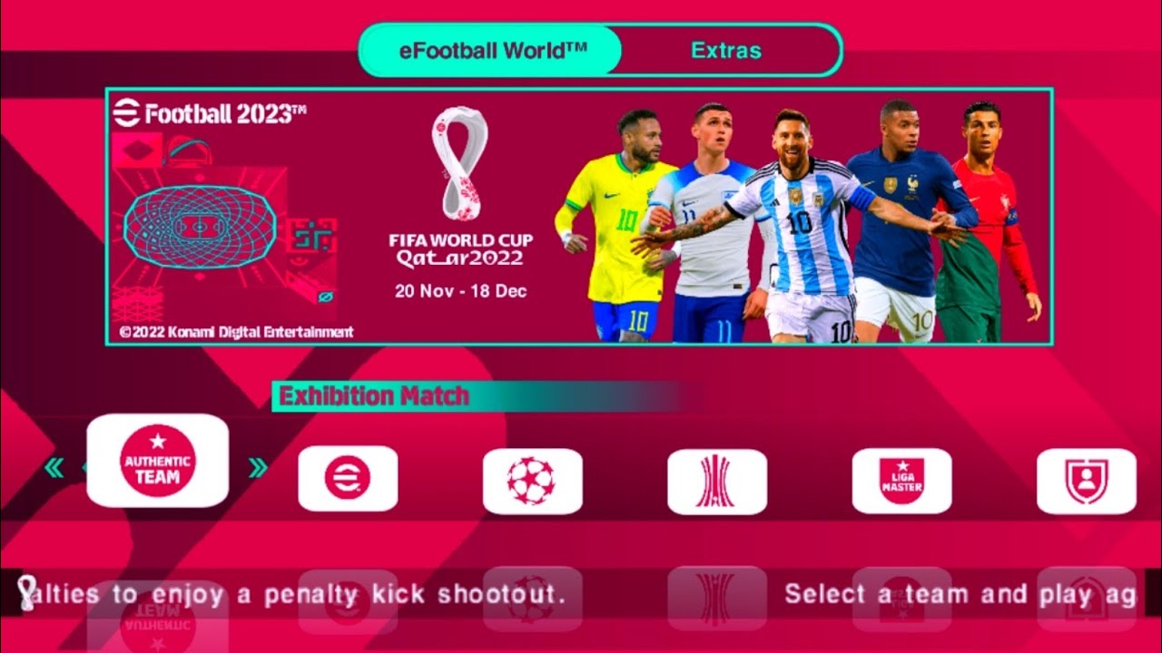 Download eFootball Pes 2023 PPSSPP Android Offline Bendezu Full