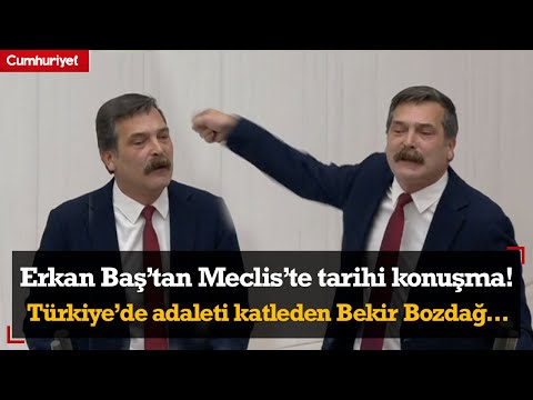 Erkan Baş'tan Meclis'te tarihi konuşma! Bekir Bozdağ'ın yüzüne haykırdı: Bunu okumak sana yakışır...