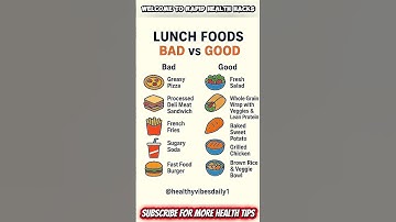 Good vs. Bad Lunch Foods for Health | What to Eat & Avoid #shorts