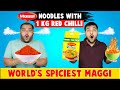 Trying Maggi Noodles With 1 KG Red Chilli Powder | Spicy Noodles Eating Challenge | Viwa Food World