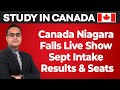 Canada Niagara Falls Big Live Show | College Big News | Canada Sep. Intake Results &amp; Seats Big Show