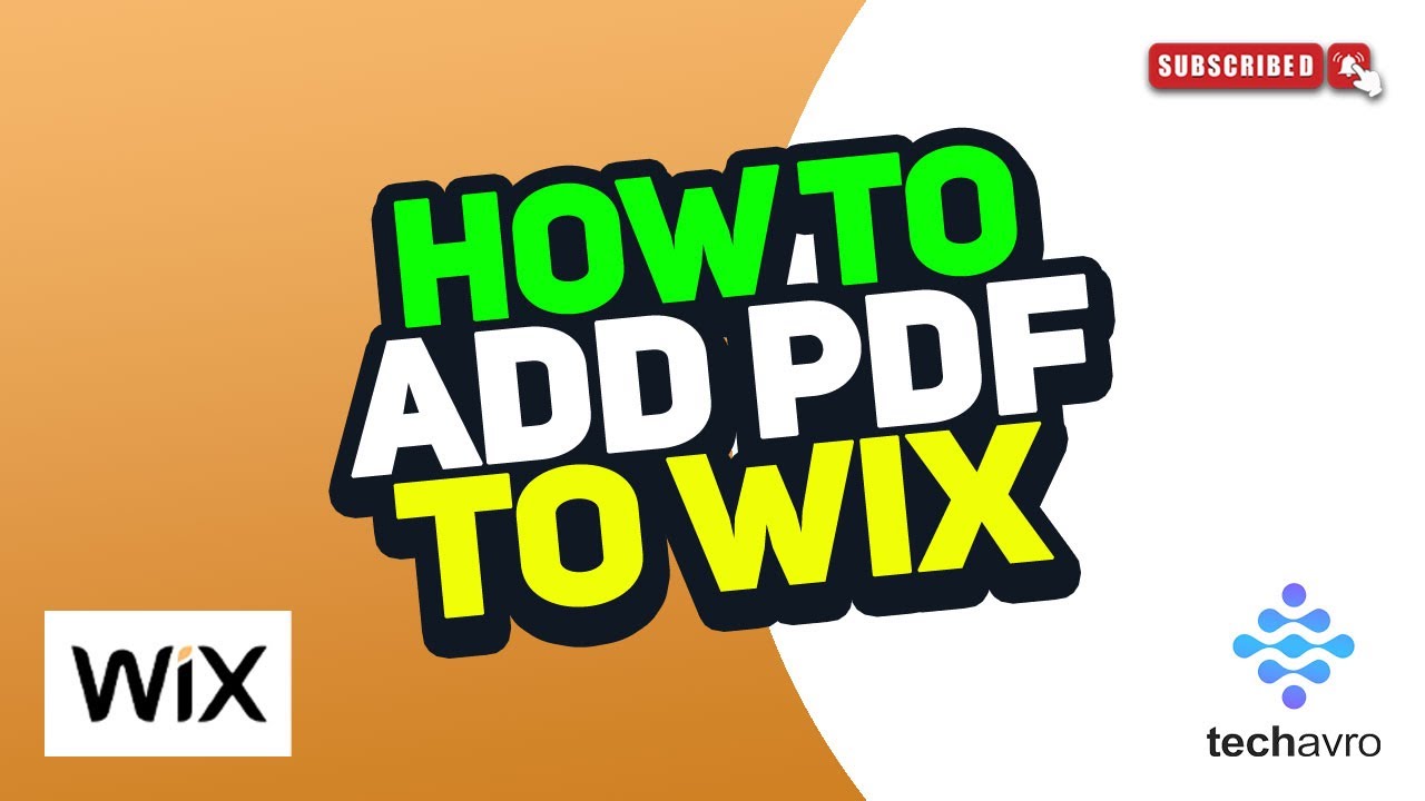 How to Add PDF to Wix 2025