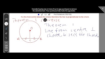 Line from centre to midpoint of chord( Theorem 1 converse)