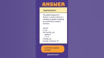 Python Basics : global keyword in Python. #python #coding #interview