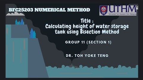 NUMERICAL METHOD PROJECT GROUP 11 SECTION 1