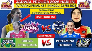 🔴 Jadwal Proliga 2026 Hari Ini -22 Februari 2026 -Gresik Petrokimia vs Pertamina Enduro -Live MojiTv