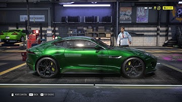 Need For Speed Heat - 2016 Jaguar F-Type R Coupe - Car Show Speed Jump Crash Test . 1440p 60fps.
