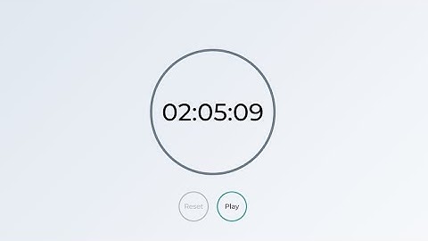 Countdown Timer Using JavaScript | Stopwatch