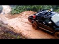 Mitsubishi Triton And Toyota Hilux Slippery Mud Hill Climb